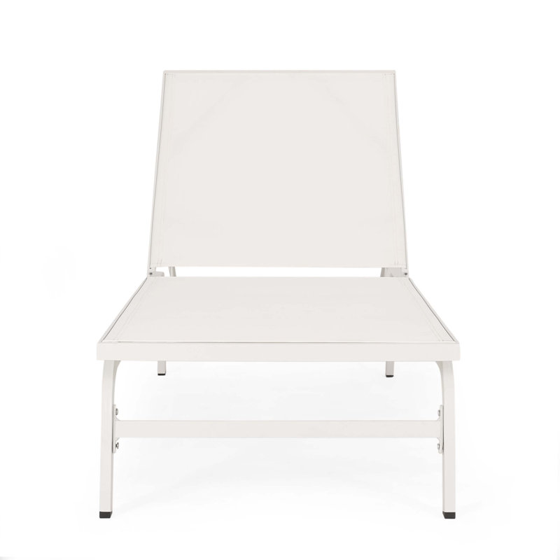 Outdoor Mesh Chaise Lounges With Aluminum Frame For Maximum Comfort And Durability, Perfect For Relaxation