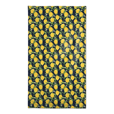 Nappe blanche à motif citron 3
