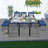 Amher 10 - Person 49.21'' Long Dining Set with Cushions-3150703-104729638