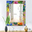 Miroir mural avec peu de baies fleur-40099577