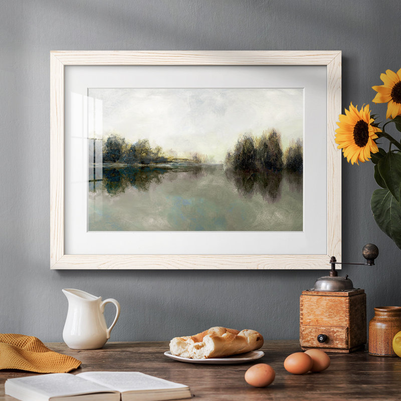 Rainy Sunset - impression d'un seul cadre photo, H 14 po x l 20 po x P 1,5 po, Blanc