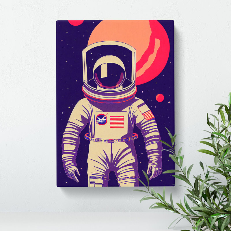 Amazing Astronaut - Wrapped Canvas, 60cm H x 40cm W x 3cm D