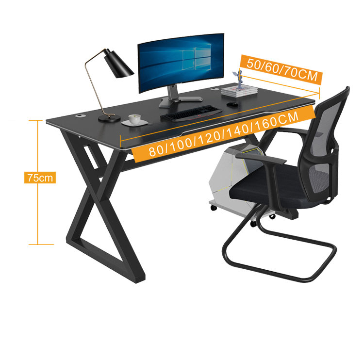 Naeli Rectangle Computer Desk, 29.52cm H x 47.24cm W x 23.62cm D, Yellow/White