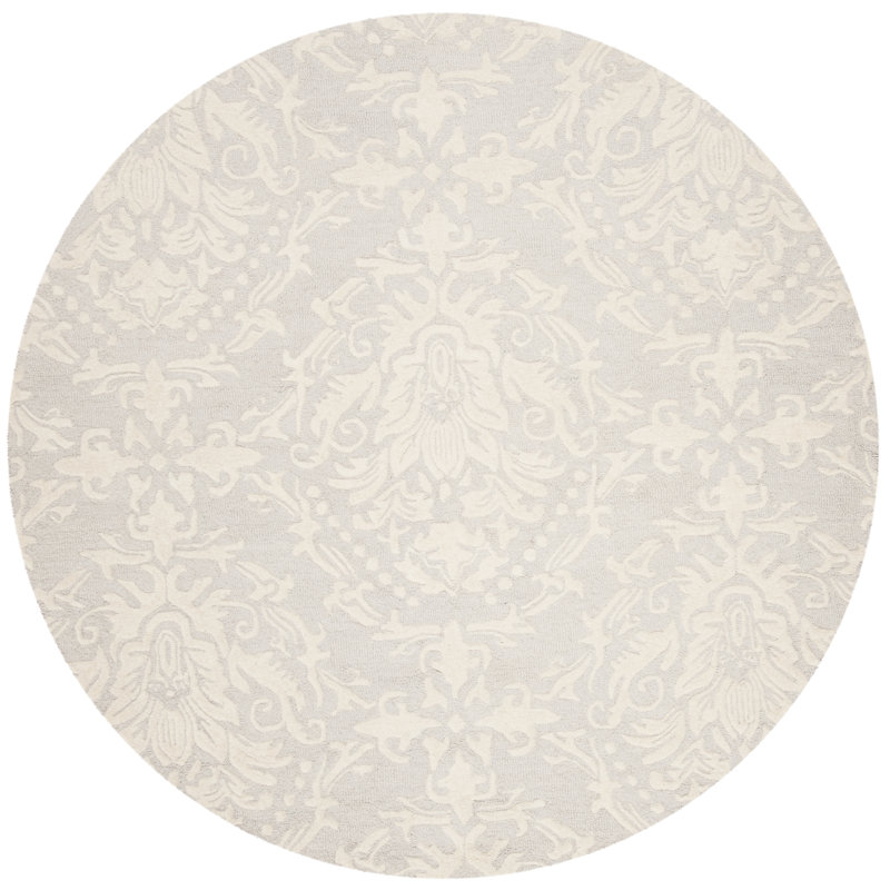 Tapis en laine touffeté à la main Keyesport Blossom, Rond 8 pi