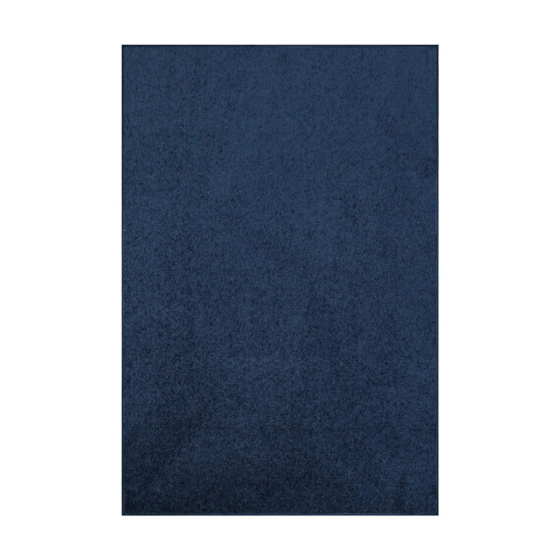 Modern Plush Pet and Kids Friendly Solid Color Area Rugs, Stain & Fade Resistance, Bedroom, Playroom and Kidsroom, Event, Wedding, Perfect for Living Room, Dining Room, Navy Rug