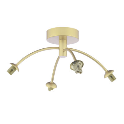 IZZY 4LT SEMI FLUSH PAINTED FRAME ONLY