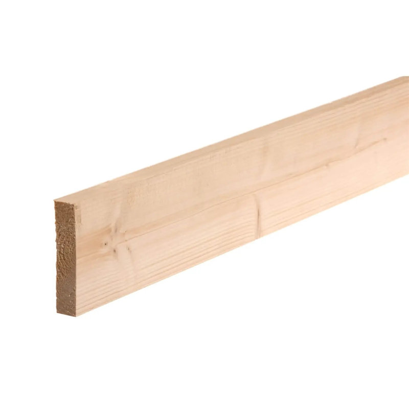 Planed Square Edge 14 cm H x 10 cm W x 300 cm D Rosette Applique