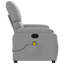 Fauteuil inclinable de massage à 6 points vidaXL pour le salon, dossier et repose-pieds réglables, porte-gobelet-97814421