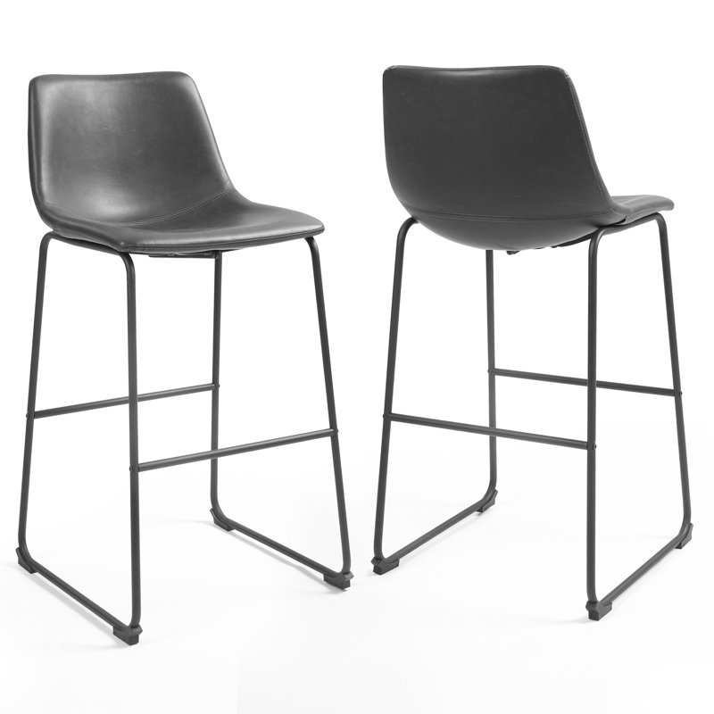 Julienn Bar & Counter Stool, Gray, Bar Stool (28.5" Seat Height)