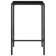 Patio Bar Table and Stools with Cushions Poly Rattan