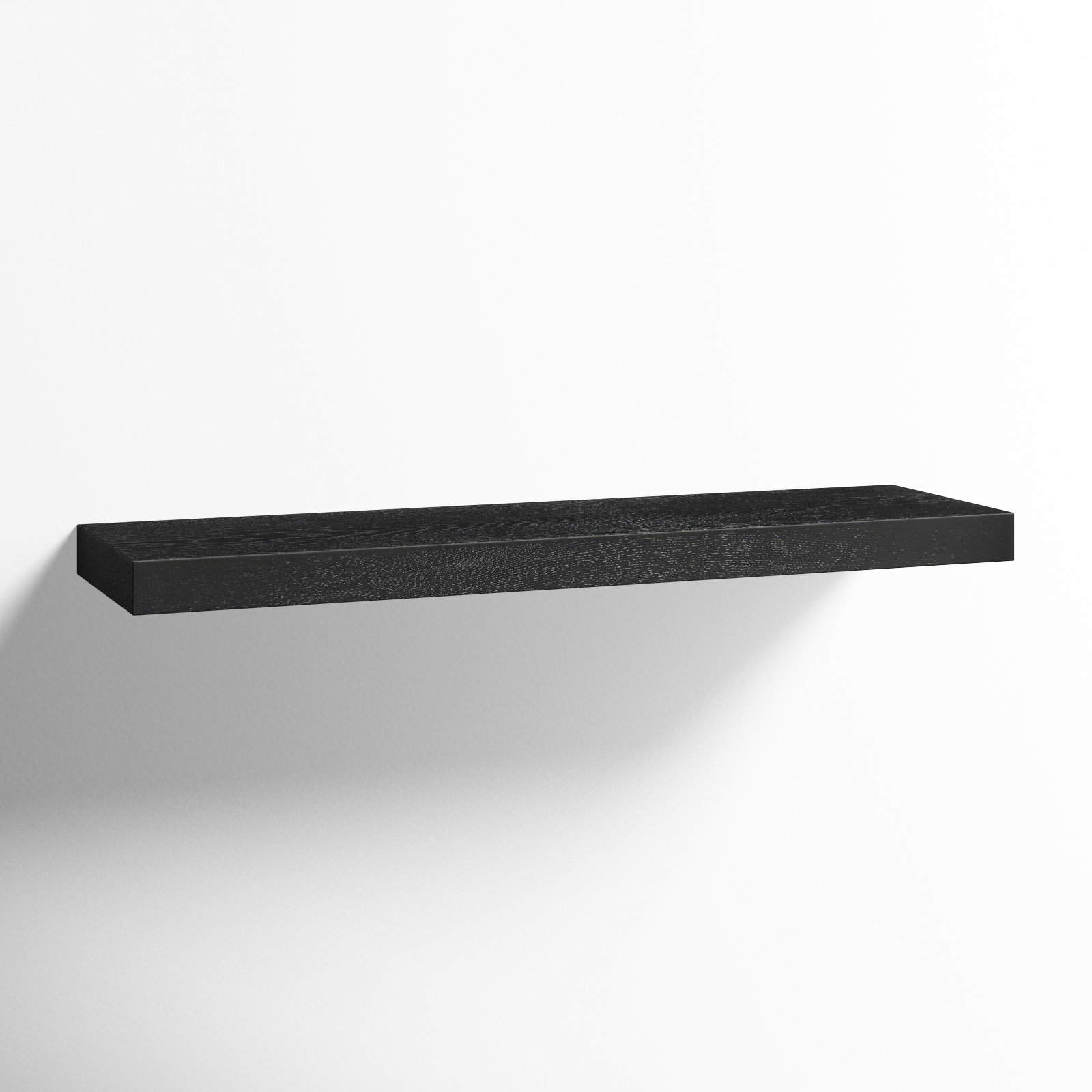 Sherice Floating Shelf, Black, 1.97" H x 36.23" W x 10.24" D