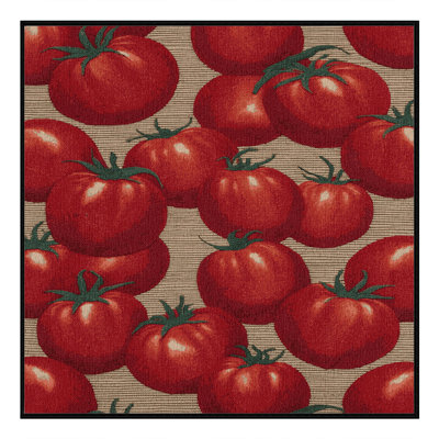 Washable Tomato Roma Vegetables Area Rug