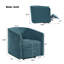 Fauteuil inclinable Blue Power Lift avec télécommande et dossier à demi-tonneau