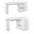 L Shaped Computer Desk, 180° Rotating Corner Desk With Storage Shelves, Drawer And Cabinet, Study Workstation For Home Office