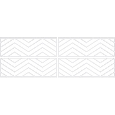 32.25'' H x 94.5'' W x 0.375'' D Expanded Cellular PVC Wainscot Paneling