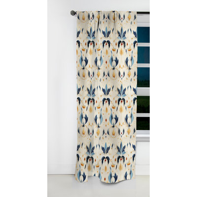 Symétrique Ikat Balance Fusion - Rideau Ikat - Rideau occultant Ikat - 1 panneaux