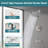 Tub Shower Faucet Set, High Pressure 8" Round Rain Shower Head (Valve/Cartridge Not Included)-119290929