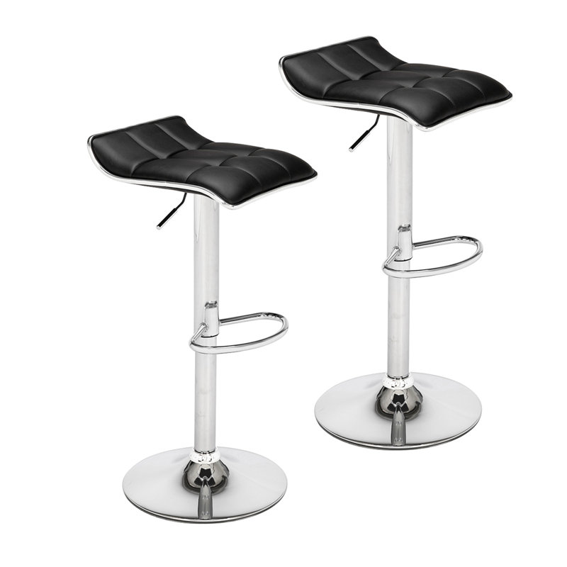Tabouret de bar réglable en hauteur Brantice, Noir