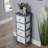 Rilana Fully Assembled 4 Drawer Grey and White Chest Storage Unit