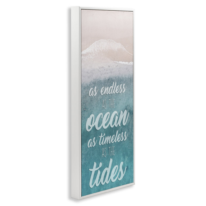 «Timeless As Tides Beach», impression numérique sur toile par Marcus Prime, H 30 po x l 13 po x P 1,5 po
