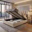 Lit plateforme tapissier avec rangement Hampton-133072328-133072330