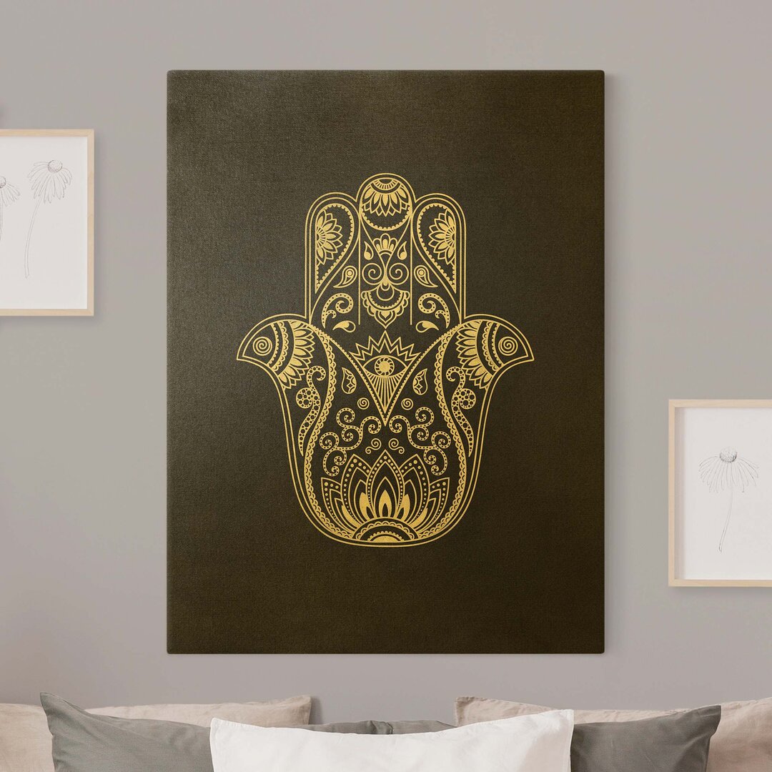 Leinwandbild Hamsa Hand