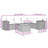 Vidaxl Garden Sofa Set Black, Cream White