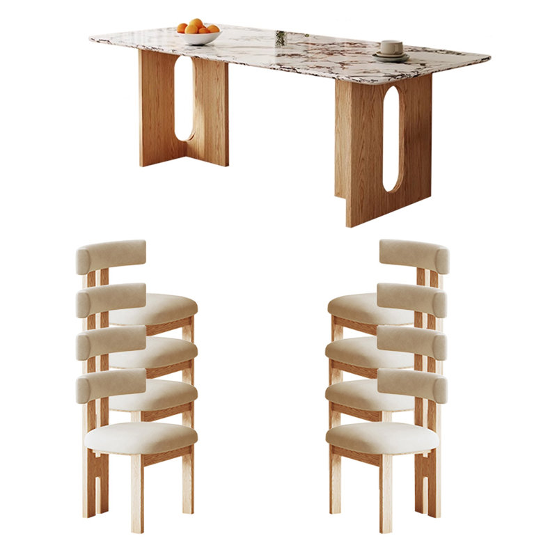 Ensemble de salle à manger rectangulaire, H 29,52 po x L 70,86 po x l 35,43 po