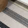 Elvin Striped Machine Woven Polypropylene Area Rug in Cream/Black