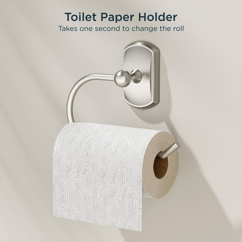 3 - Piece Bathroom Hardware Set, Brushed Nickel