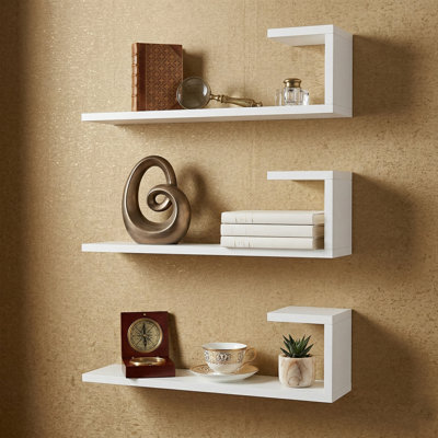 Elara 3-Piece Modern Floating Wall Shelf Set