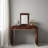 3-In-1 Vanity Desk With Flip Mirror, 2 Drawers, Gold Metal Accents And Storage Space-620705197