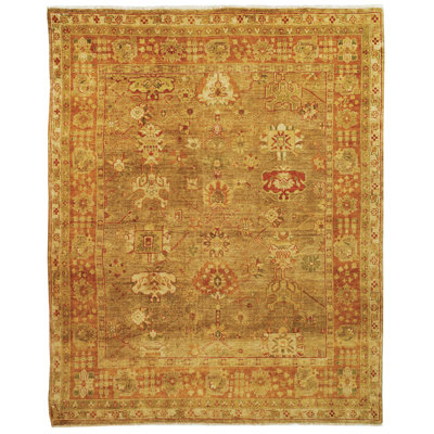 Oushak Hand Knotted Wool Oriental Rug