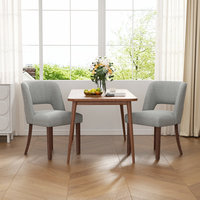 Upholstered Solid Wood Dining Side Chair