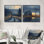 Winter Winter Barn Fading Light I - Barn Wall Art - ensemble d'art mural traditionnel 2 pièces