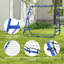 Filet de volleyball rebondissant, ballon de soccer ajustable, bleu-118805433