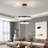 Imma 2 Rings Dimmable LED Tiered Chandelier