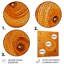 «Orange Floral Twilight Dream Abstract Collages III», art mural abstrait en métal-838872326