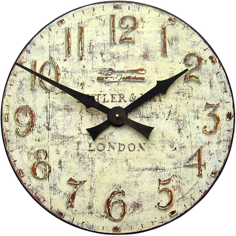 Butler & Kay Wall Clock, 36cm W x 36cm H x 2.5cm D