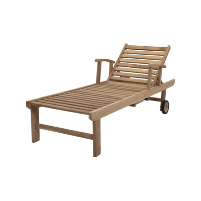 Huntington 26'' Outdoor Teak Chaise Lounge