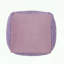 Pouf carré en microfibre chenille couleur lavande-245810739