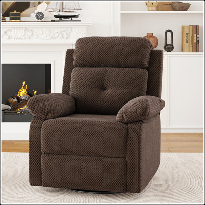 Fauteuil inclinable et pivotant compact pour petits espaces, sièges confortables et élégants pour adultes dans les chambres et les salons