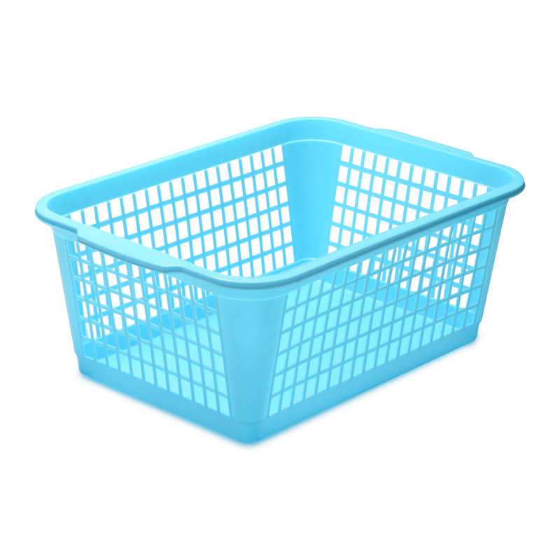 Panier de plastique, Bleu, 14 x 12 x 14, 1