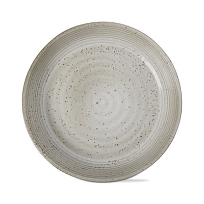 Assiette à vaisselle en grès réactif latté 10 po Loft