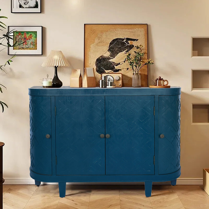 Armoire de rangement moderne minimaliste, buffet Buffet avec rangement, crédence autoportante