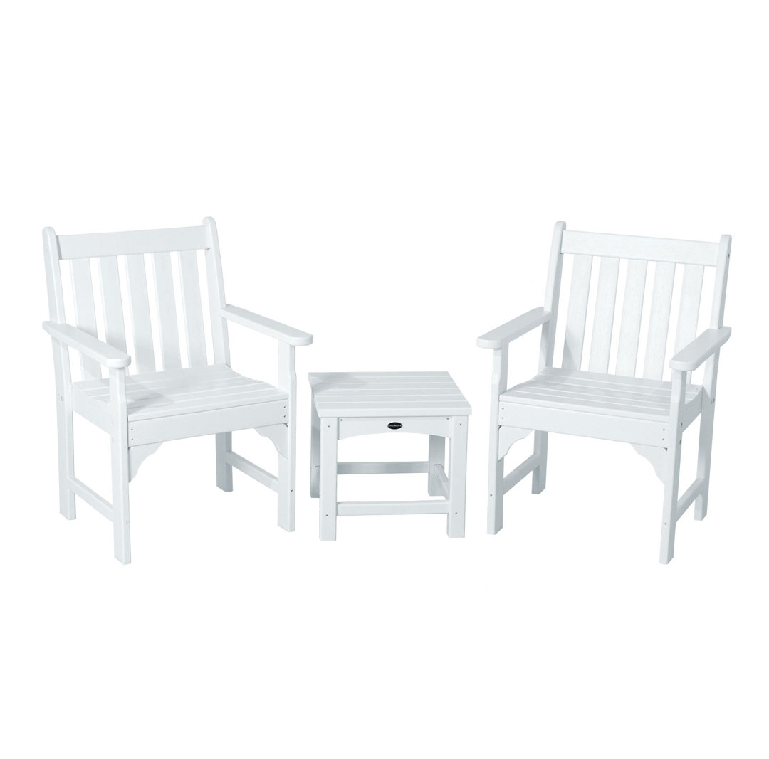 POLYWOOD Vineyard 3 Piece Seating Group POLYWOOD® Frame 