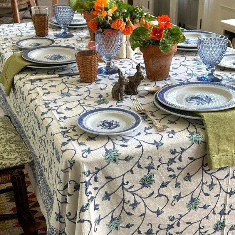 Green Ivy Square Tablecloth, 60" Square