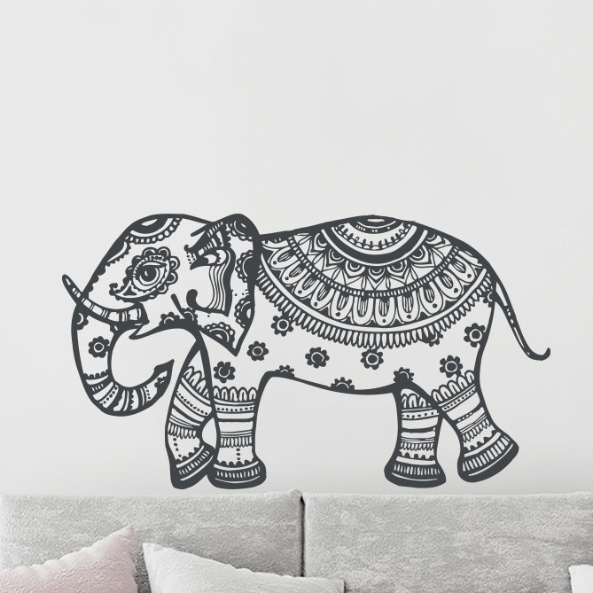 Animals Non-Wall Damaging Wall Decal, Black