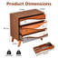Commode 3 tiroirs l 31,5 po Mid-Century