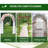 79" Garden Trellis, Wooden Arched Arbour with Pergola Style Roof